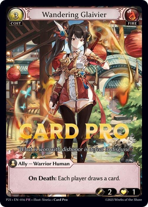 Wandering Glaivier — Promotional Cards card
