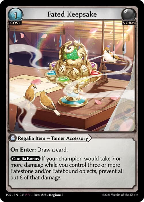 Fated Keepsake — Promotional Cards card