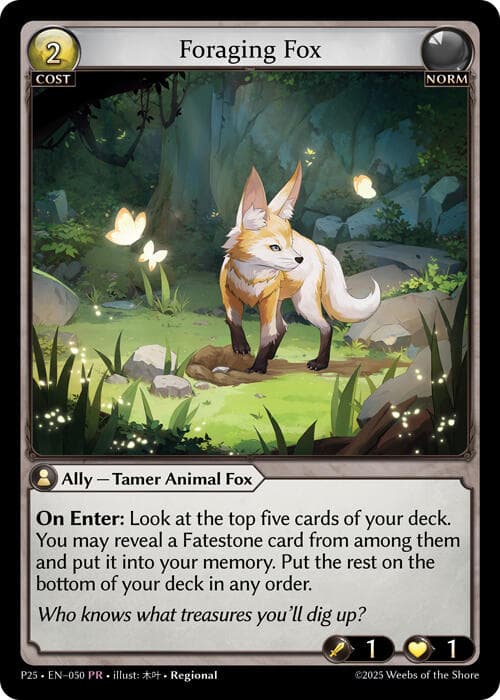 Foraging Fox — Promotional Cards card