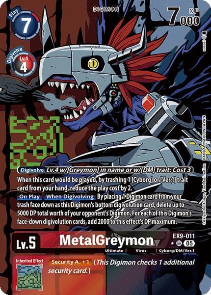 MetalGreymon (Alternate Art) — Versus Monsters card