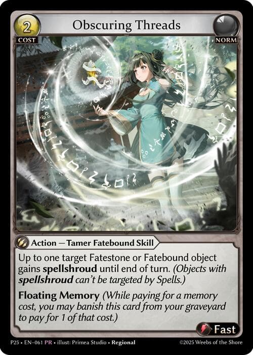 Obscuring Threads — Promotional Cards card