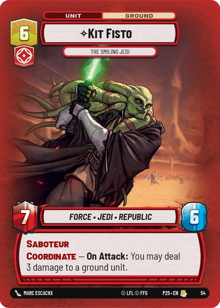 Kit Fisto - The Smiling Jedi — Organized Play Promos card