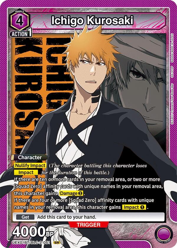 Ichigo Kurosaki (051) — UEX01BT: BLEACH: Thousand-Year Blood War Vol.2 card