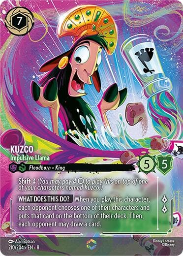 Kuzco - Impulsive Llama (Enchanted) — Reign of Jafar card