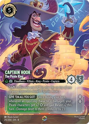 Captain Hook - The Pirate King (Enchanted) — Reign of Jafar card