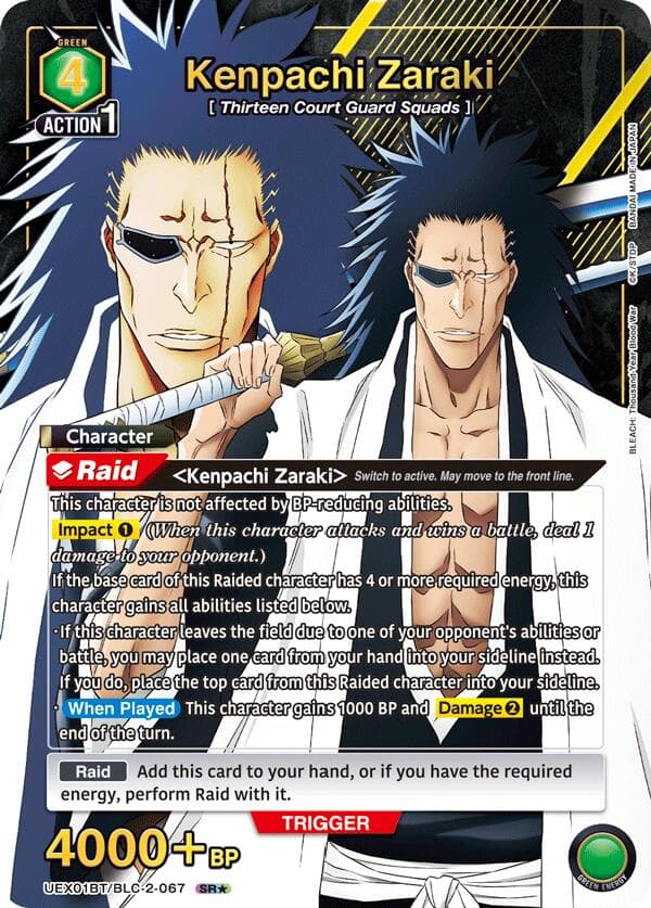 Kenpachi Zaraki (067) (SR*) — UEX01BT: BLEACH: Thousand-Year Blood War Vol.2 card