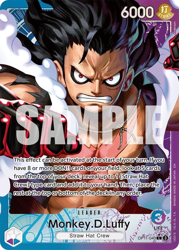 Monkey.D.Luffy (040) (Alternate Art) — A Fist of Divine Speed card