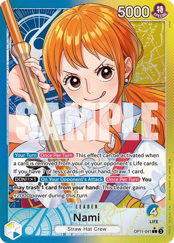 Nami (041) (Alternate Art) — A Fist of Divine Speed card