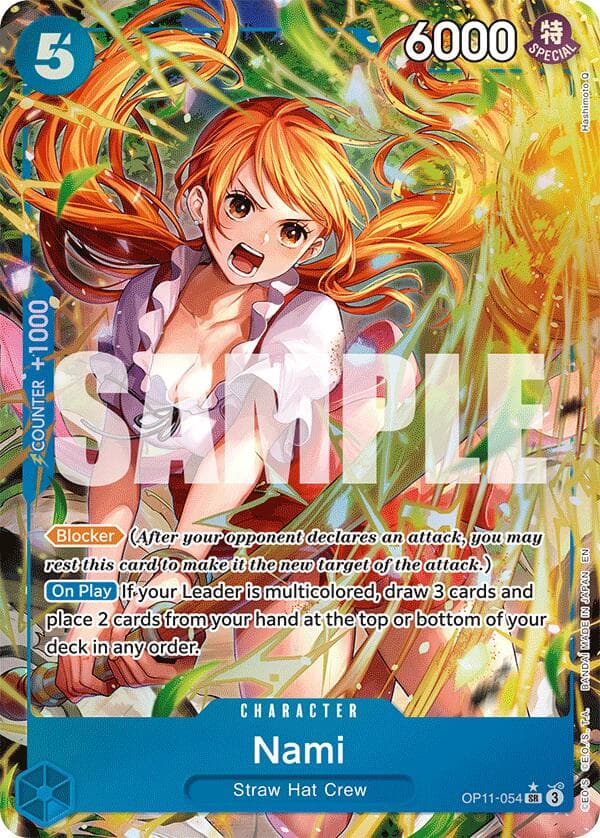 Nami (054) (Alternate Art) — A Fist of Divine Speed card