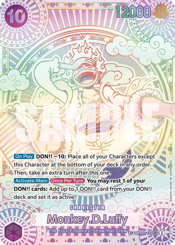 Monkey.D.Luffy (119) (SP) — A Fist of Divine Speed card