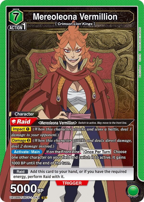 Mereoleona Vermillion (042) — UE08BT: Black Clover card