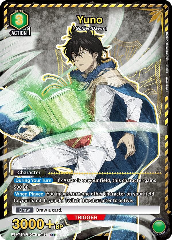 Yuno (057) (U*) — UE08BT: Black Clover card