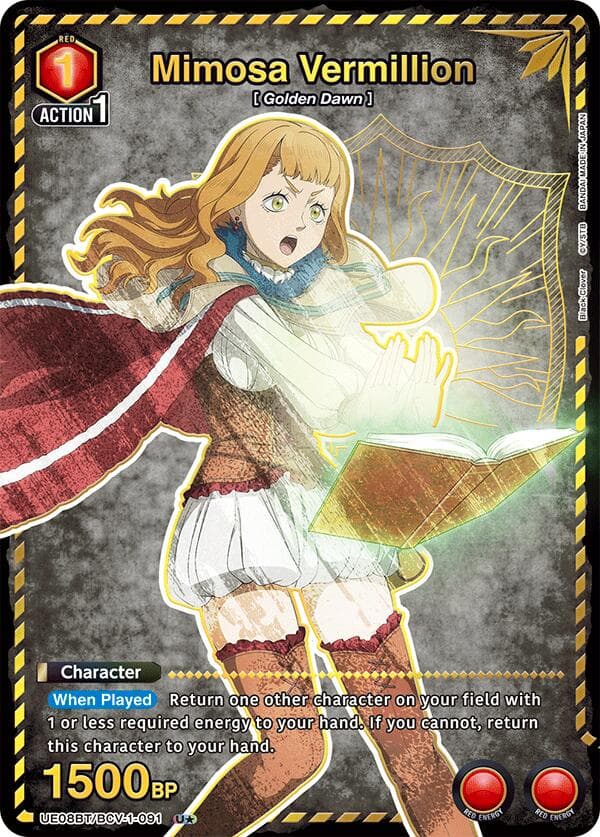 Mimosa Vermillion (091) (U*) — UE08BT: Black Clover card