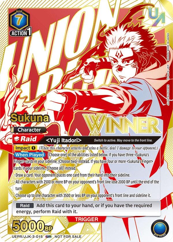 Sukuna (Winner) — Union Arena Promotion Cards card
