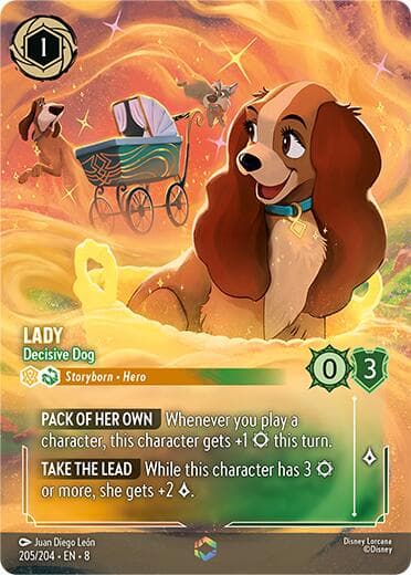 Lady - Decisive Dog (Enchanted) — Reign of Jafar card