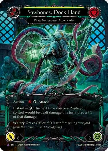 Sawbones, Dock Hand — High Seas card
