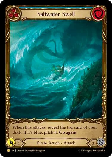 Saltwater Swell (Blue) (Treasure) — High Seas card