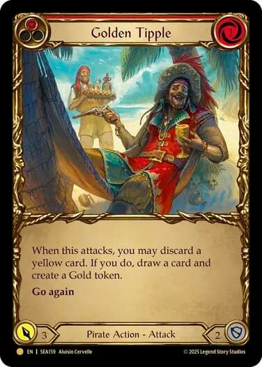 Golden Tipple (Red) (Treasure) — High Seas card