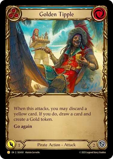 Golden Tipple (Blue) (Treasure) — High Seas card