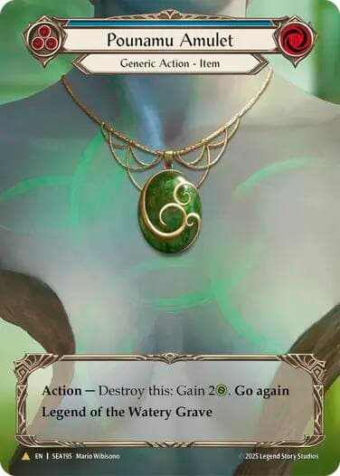 Pounamu Amulet (Treasure) — High Seas card