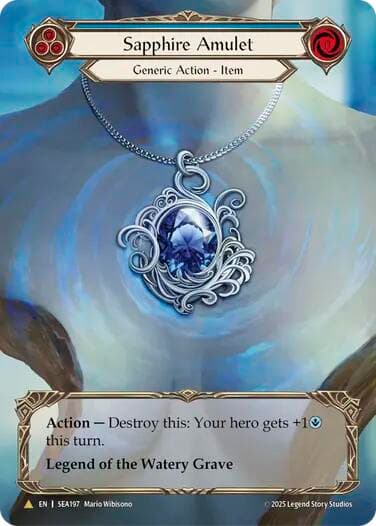 Sapphire Amulet (Treasure) — High Seas card