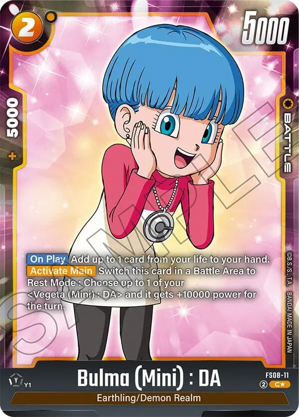 Bulma (Mini) : DA (Bonus Pack Alternate Art) — Starter Deck 8: Vegeta (Mini) Super Saiyan 3 card