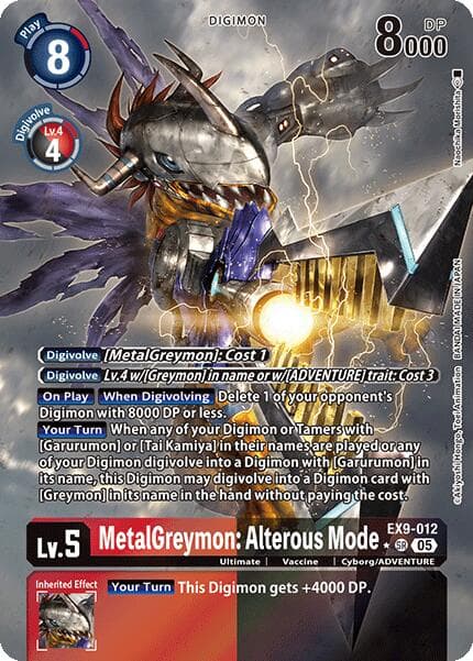 MetalGreymon: Alterous Mode (Alternate Art) — Versus Monsters card