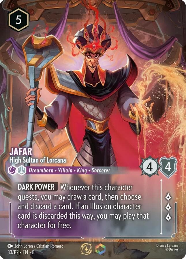 Jafar - High Sultan of Lorcana (Store Championship) — Disney Lorcana Promo Cards card