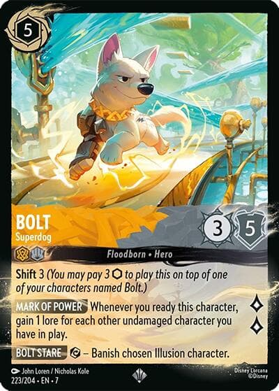 Bolt - Superdog (223/204) — Illumineer's Quest: Palace Heist card