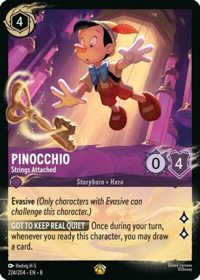 Pinocchio - Strings Attached (224/204) — Illumineer's Quest: Palace Heist card