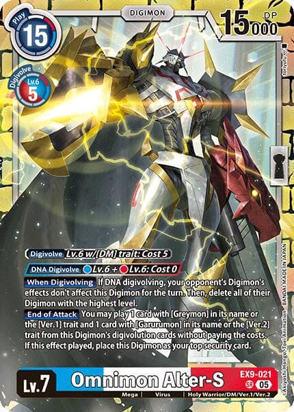 Omnimon Alter-S — Versus Monsters card
