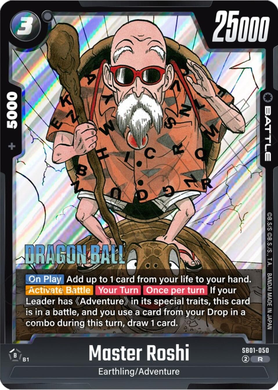 Master Roshi — Manga Booster 01 card