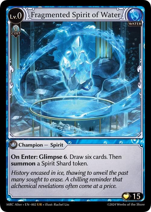 Fragmented Spirit of Water — Mercurial Heart Alter Edition card