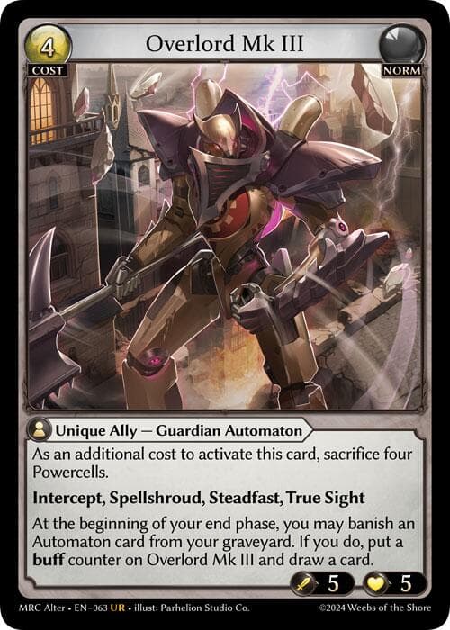 Overlord Mk III — Mercurial Heart Alter Edition card