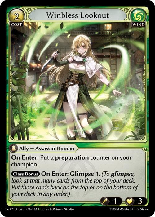 Winbless Lookout — Mercurial Heart Alter Edition card