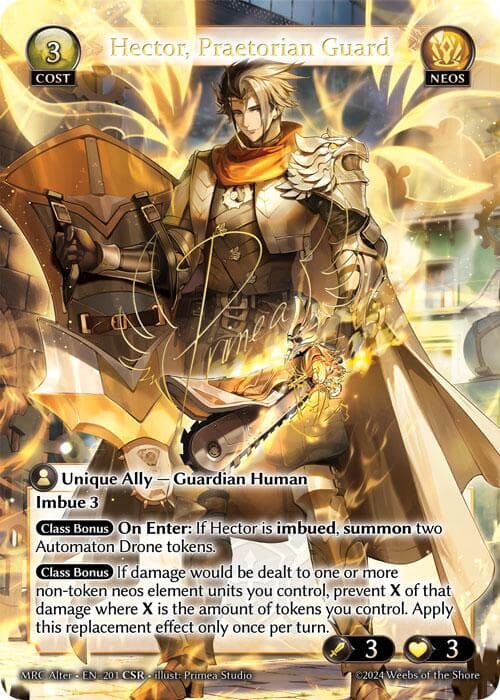 Hector, Praetorian Guard (CSR) — Mercurial Heart Alter Edition card
