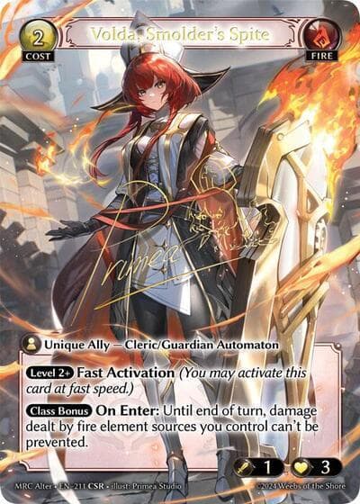 Volda, Smolder's Spite (CSR) — Mercurial Heart Alter Edition card