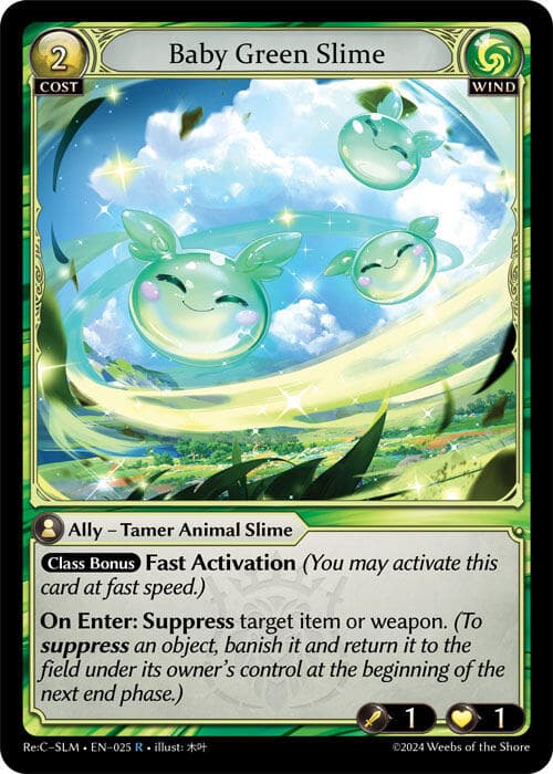 Baby Green Slime — Silvie, Slime Sovereign Re: Collection Lite card