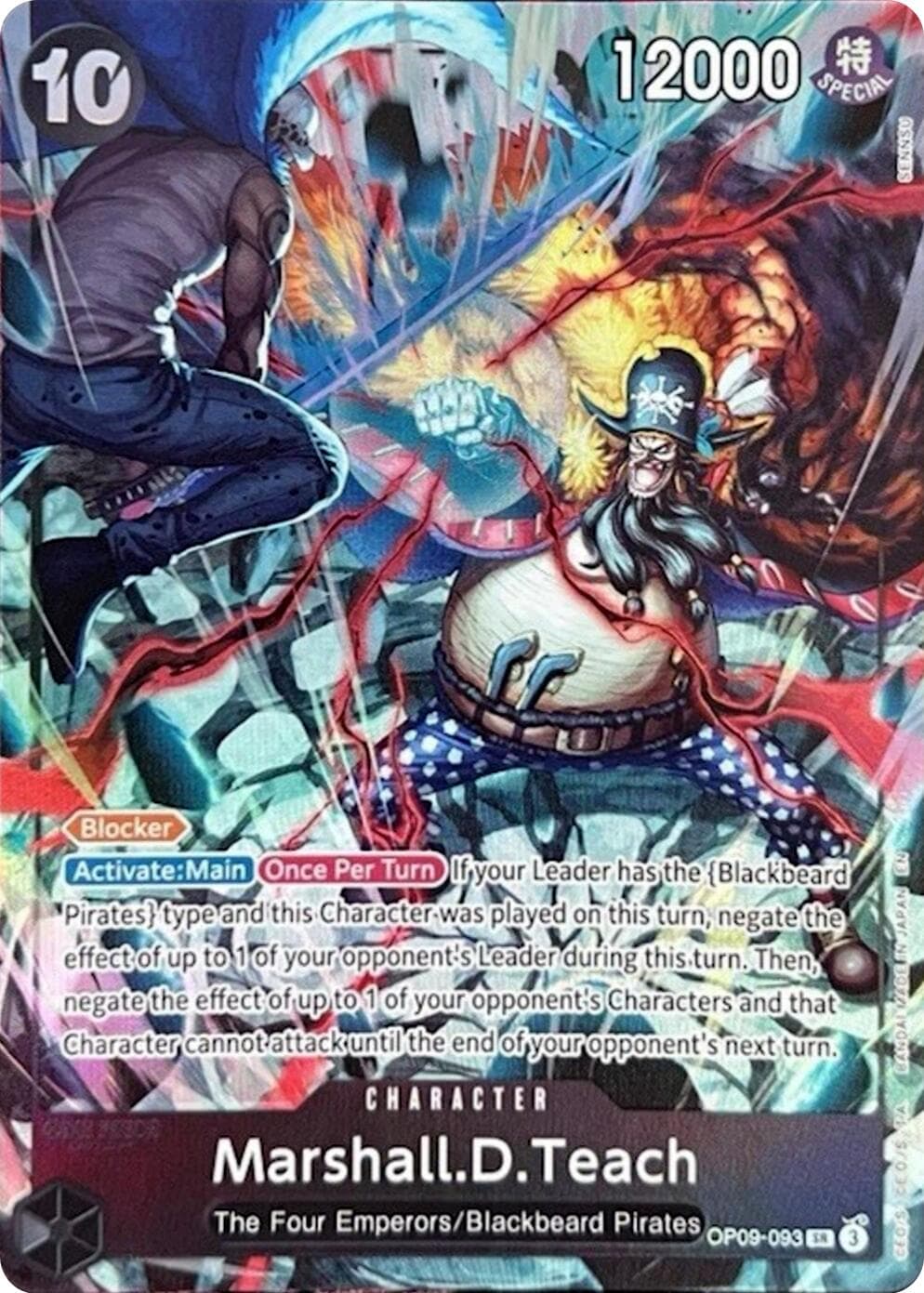 Marshall.D.Teach (093) (English Version 2nd Anniversary Set) — One Piece Promotion Cards card