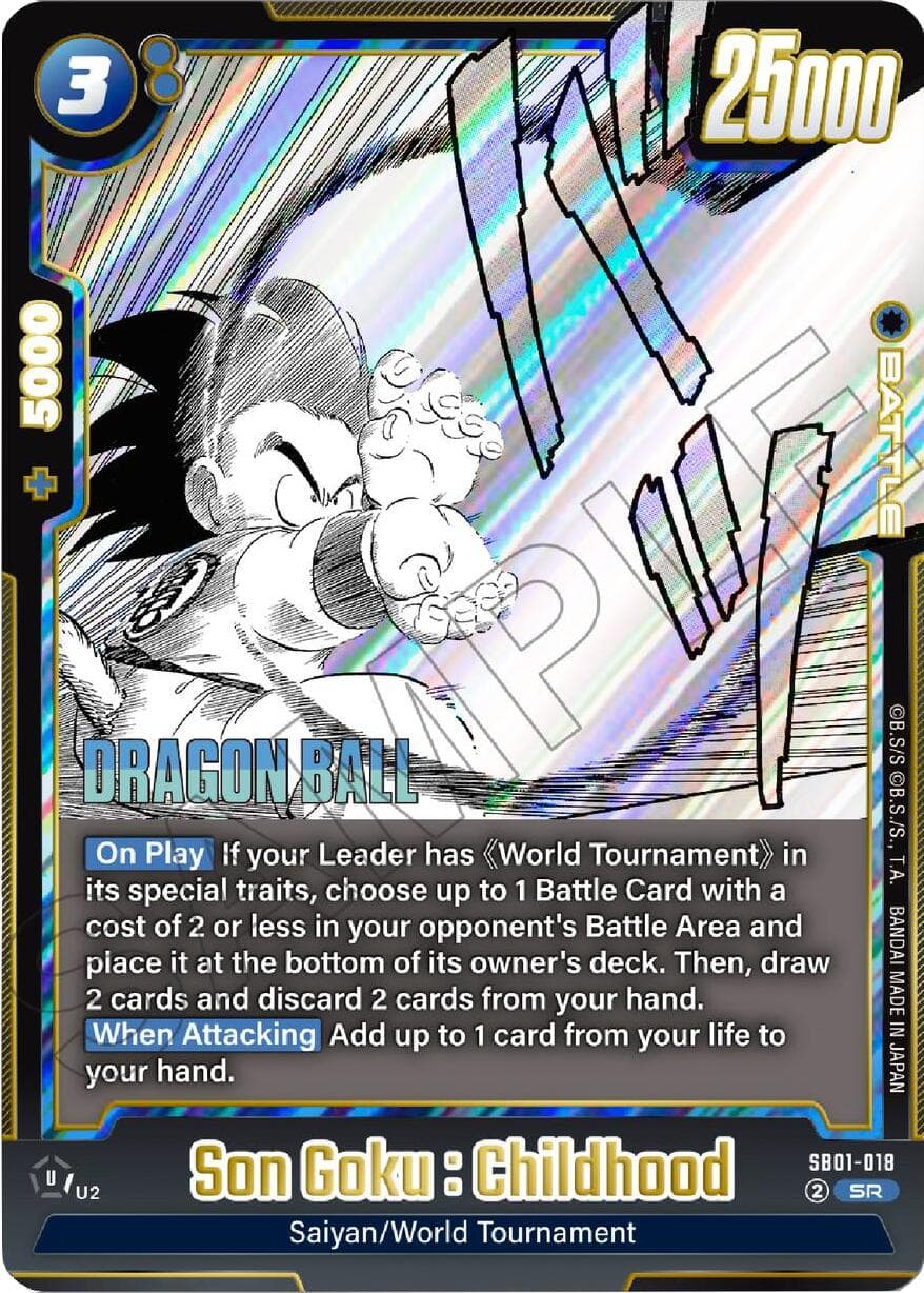 Son Goku : Childhood - SB01-018 — Manga Booster 01 card