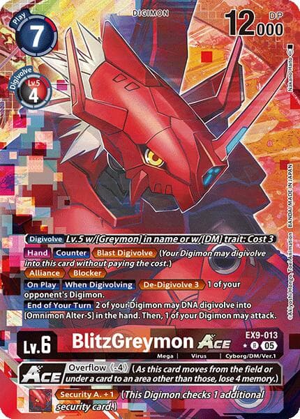 BlitzGreymon ACE (Alternate Art) — Versus Monsters card