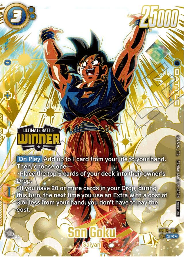 Son Goku (Ultimate Battle 2025 Vol.2 Winner) — Tournament and Championship Promos card
