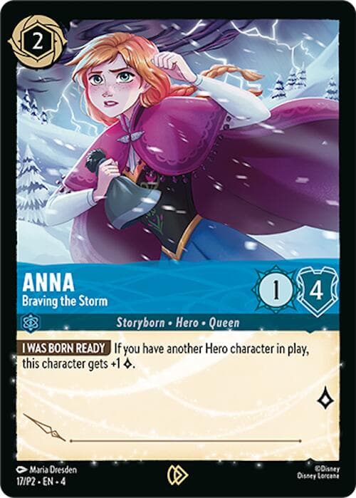 Anna - Braving the Storm — Disney Lorcana Promo Cards card