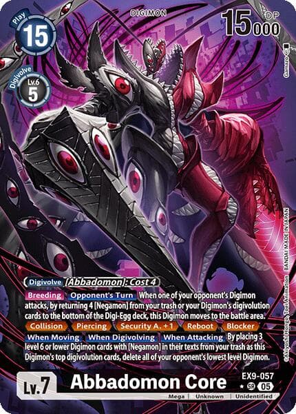 Abbadomon Core (Alternate Art) — Versus Monsters card