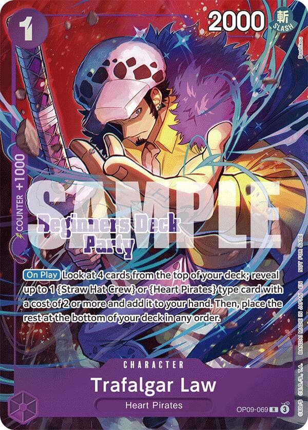 Trafalgar Law (Beginners Deck Party [ST-23] - [ST-28] Winner Pack) — One Piece Promotion Cards card