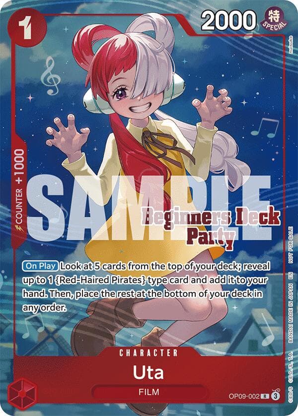Uta (Beginners Deck Party [ST-23] - [ST-28] Winner Pack) — One Piece Promotion Cards card
