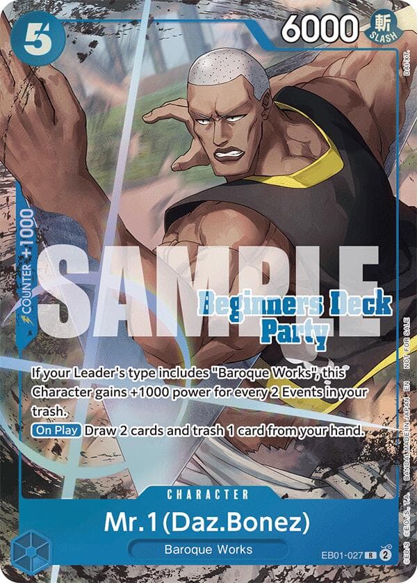 Mr. 1 (Daz.Bonez) (Beginners Deck Party [ST-23] - [ST-28] Winner Pack) — One Piece Promotion Cards card