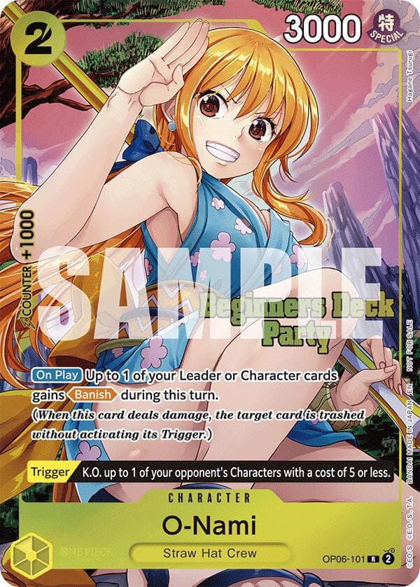 O-Nami (Beginners Deck Party [ST-23] - [ST-28] Winner Pack) — One Piece Promotion Cards card
