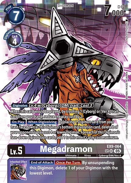 Megadramon (SP) — Versus Monsters card