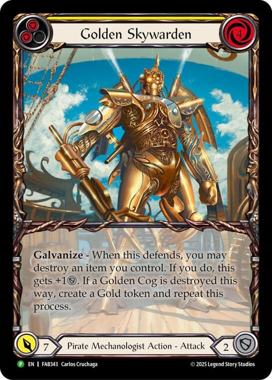 Golden Skywarden - FAB343 — Flesh and Blood: Promo Cards card